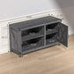 Farmhouse TV Stand for 50 Inch TVs Wood Media TV Console Cabinet with Storage, Grey - Walmart.com