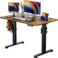 Kyspho Electric Standing Desk, 40 x 24 inch Height Adjustable Stand up Desk with Memory Preset, Sit Stand Home Office Desk, Rustic Brown