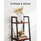 Myfurnideal 4-Tier Ladder Shelf Industrial Storage Bookshelf Standing Bookcase for Living Room, Bedroom, Kitchen, Bathroom, Balcony - Walmart.com