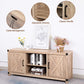 Console Cabinet for 65 Inch TVs with Media Shelves TV Stand Entertainment Center for Soundbar Barn Door TV Stand with Storage for Living Room - Walmart.com