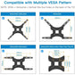 Myfurnideal Full Motion TV Wall Mount Bracket for Most 13-55 Inch LED LCD Flat Curved Screen TVs, Hold up to 66lbs