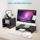 Pipishell Monitor Stand Riser with 2 Tier Shelf, Desktop Organizer Computer Monitor Stand for ScreenLaptop, Printer, Bookshelf for Home & Office - Walmart.com