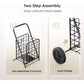 Myfurnideal Shopping Cart Folding Steel Rolling Laundry Basket with 176 lbs Large Capacity - Walmart.com