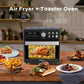 16 Quart Air Fryer 21-in-1 Air Fryer Toaster Oven Combo with Recipe, 1600W, Black - Walmart.com