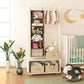 6-Shelf Hanging Closet Organizer with 3 Removable Drawers & Side Pockets Hanging Shelf Organizer for Closet, 11.4''W x 12''D x 43.3''H - Walmart.com