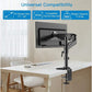 Myfurnideal Single Monitor Mount for 17-32 Inch Screen Adjustable Monitor Stand with Articulating Gas Spring Arm, Holds up to 17.6lbs - Walmart.com