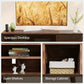TV Console Table with Storage for 55 inch TV Retro Wood TV Stand & Entertainment Center for Living Room Bedroom - Walmart.com