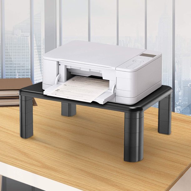 Myfurnideal 4 Packs Monitor Stand Riser with Adjustable Height and Storage Organizer for Computer, Printer, Laptop, Desk - Walmart.com