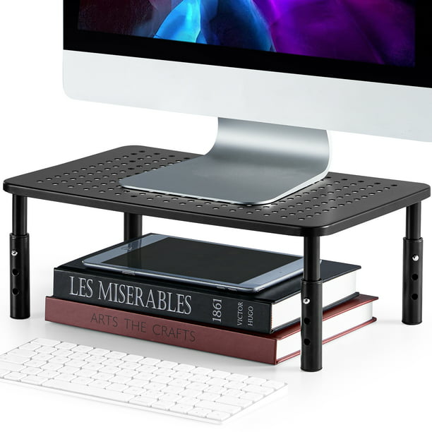 Myfurnideal Monitor Stand with Sturdy Adjustable 3 Height Laptop Stand Riser for Printer, Laptop, PC Tower, Laptop Stand for Office & Home - Walmart.com
