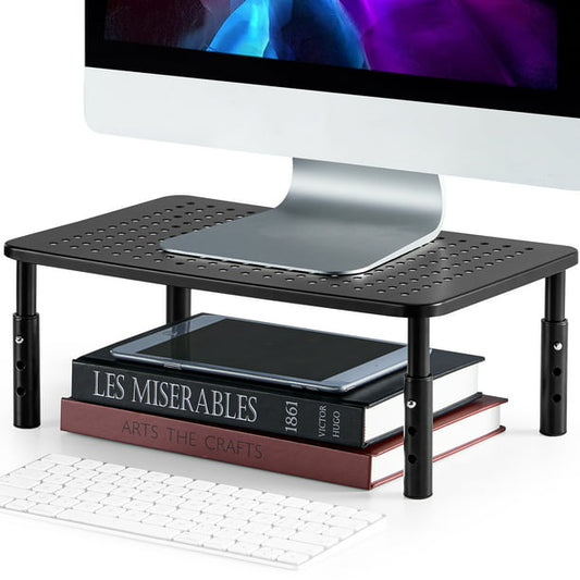 Myfurnideal Monitor Stand with Sturdy Adjustable 3 Height Laptop Stand Riser for Printer, Laptop, PC Tower, Laptop Stand for Office & Home - Walmart.com