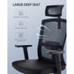 Ergonomic Office Chair High Back Mesh Computer Chair with Lumbar Support, Adjustable Armrest, Backrest and Headrest, Black - Walmart.com