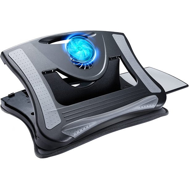 Portable Lap Desk with Cooling Fan and 5 Adjustable Angles 15.6" Laptop Stand with Detachable Mouse Pad for Home Office - Walmart.com