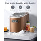 Portable Ice Makers Countertop, 9pcs/6min, 26lbs/24h, w/ 2 Sizes Bullet-Shaped Ice, Self-Cleaning, w/Scoop & Basket for Home, Kitchen, Office, Bar, Party, Bronze - Walmart.com