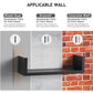 Myfurnideal 3 Sets Floating Shelves Wall Mounted U Shelf Black Storage Shelves for Bathroom, Bedroom, Living Room, Kitchen - Walmart.com