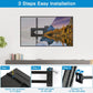 Full Motion TV Wall Mount for Most 26-60 Inch TVs Single Articulating Arms TV Bracket, Hold up to 77lbs, Max 400x400mm, Support Swivel, Tilt, Level Adjustment - Walmart.com