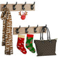 Myfurnideal 2 Packs Coat Rack Wall Mount Hooks Coat Hat Hanger for Wall Organized and Storage in Living Room, Bedroom, Light Brown - Walmart.com