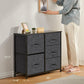 5 Drawer Dresser Fabric Storage Tower with Wood Top Organizer Unit for Closet, Hallway, Entryway, Nursery Room, Bedroom, Living Room - Walmart.com