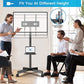 Mobile TV Stand for 23-60 Inch Screen TVs Tilt TV Cart with Shelf for Home Office, Holds up to 88Lbs, Max 400x400 mm - Walmart.com