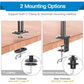 Single Monitor Stand Mount, Height Adjustable Stand Fits 13" to 32" Screen